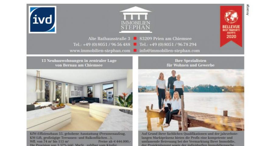 Immobilien Stephan Rosenheimer Journal Sommer 2020