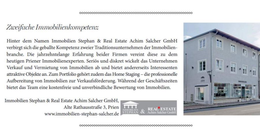 Immobilien Stephan Rosenheimerin Pfingsten 2019