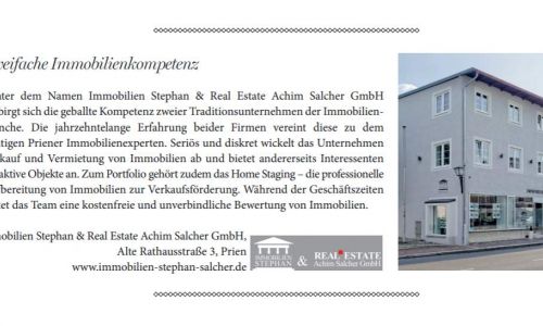 Immobilien Stephan Rosenheimerin Pfingsten 2019